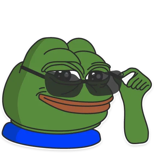 PEPE The Green Frog Download Stickers from Sigstick