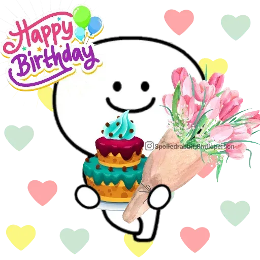 Happy birthday Download Stickers from Sigstick