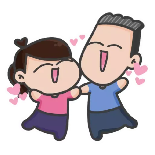 Reserve for authentic Rgnwrk23 - Hubman&Chubgirl stickers